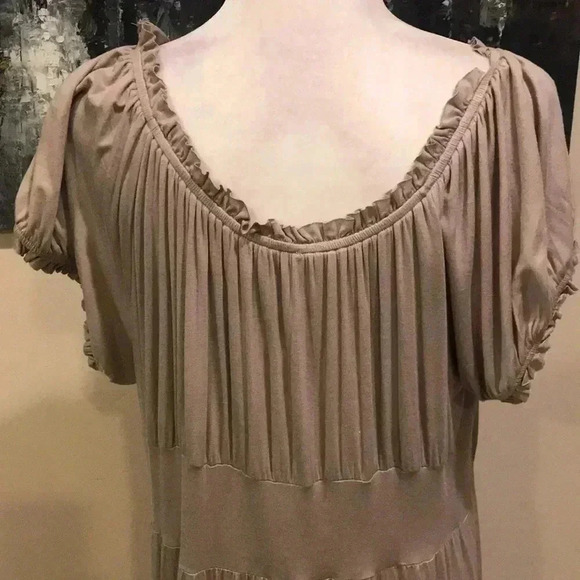 Paper Doll Tan Bridgerton Maiden Style Maxi Dress w/Empire Waist-Size 3X - Picture 5 of 8